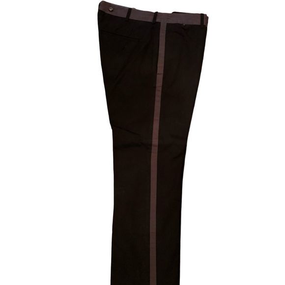 Diesel Black Gold Tuxedo Stripe Cotton Pants,   NWOT, Size 36/29‎ - Picture 3 of 4